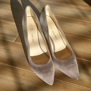 Nine West Women's Beige Suede Heels